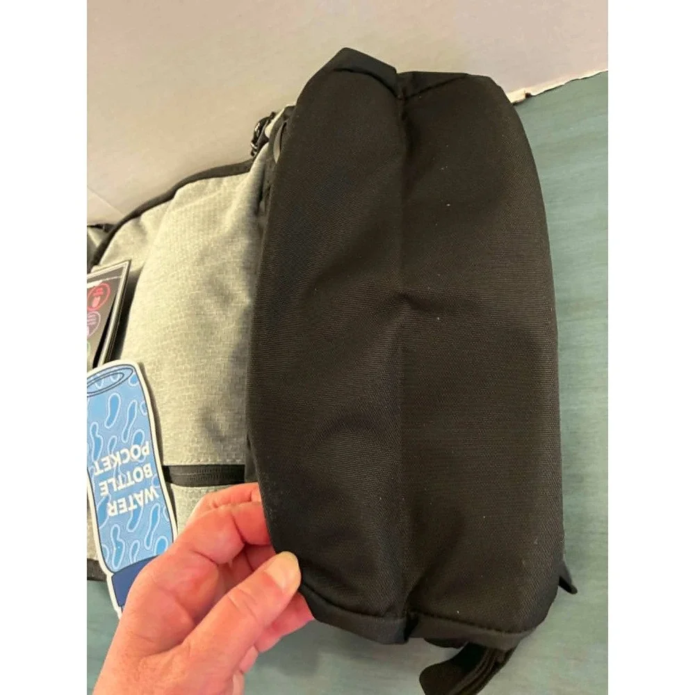Eastsport Elevated Backpack Unisex OS Grey Black NEW Techwear School Bag